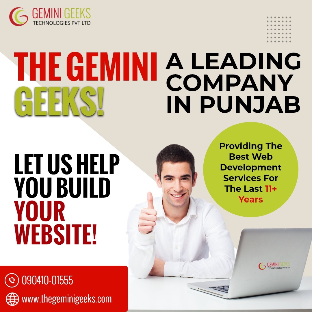 How to Choose the Best Web Development Services in Patiala with TheGeminiGeeks – Telegraph